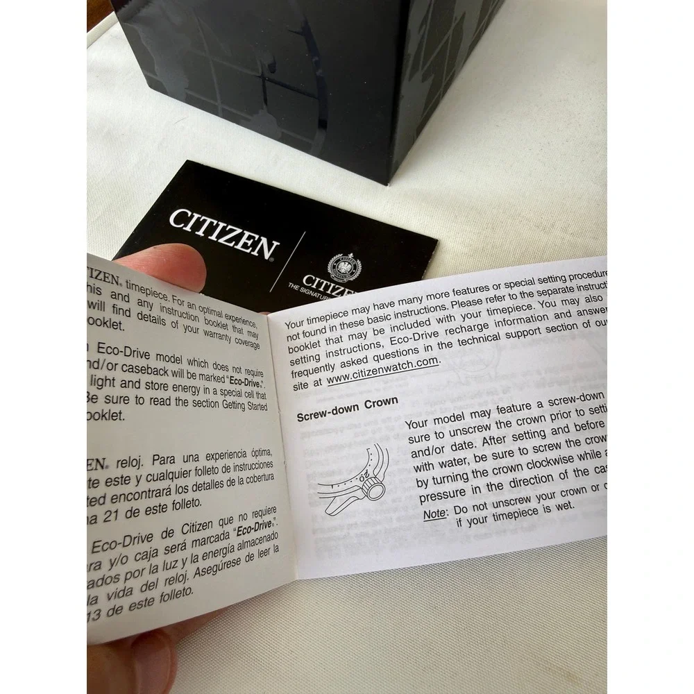 Citizen Eco-Drive Signature Collection Round Watch Box Case